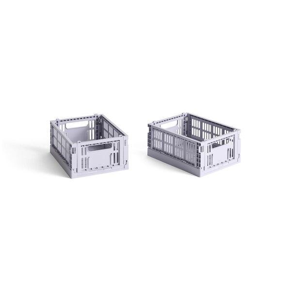 Colour Crate Storage Box Mini Set of 2 Lavender