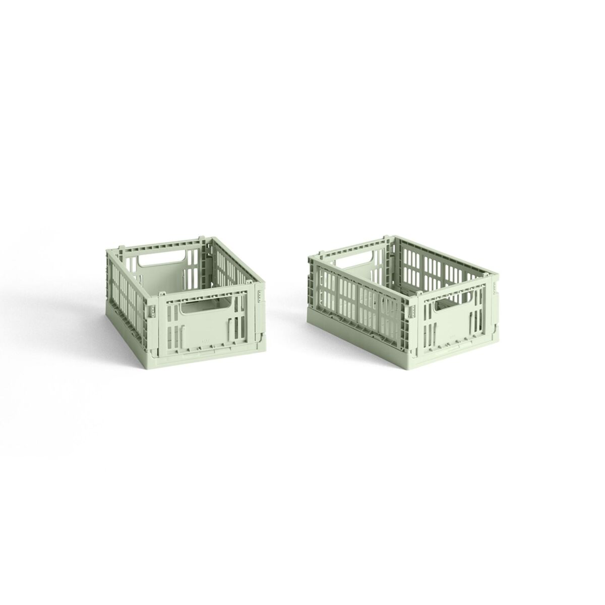 Caja de almacenamiento Colour Crate Mini Set de 2 Menta