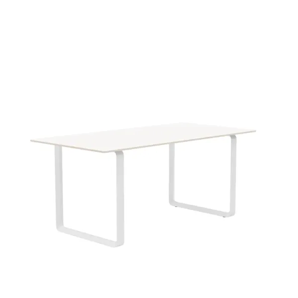 70/70 Dining Table 170x85 White Laminate/ Gray