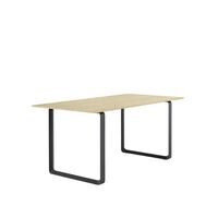 70/70 Spisebord 170x85 Egetræfiner/Sort