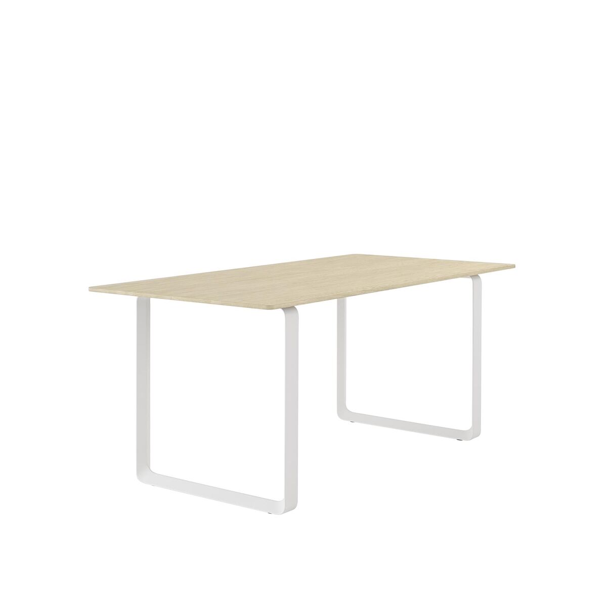 70/70 Spisebord 170x85 Egetræfiner/Hvid
