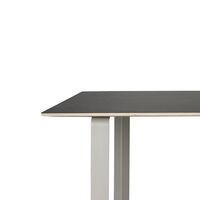 70/70 Matbord Svart Svart Linoleum/ Grå