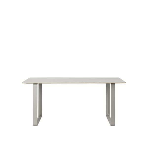 70/70 Esstisch 170x85 Grau Linoleum/ Grau