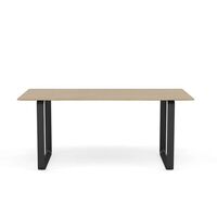 70/70 Spisebord 170x85 Egetræ/Sort