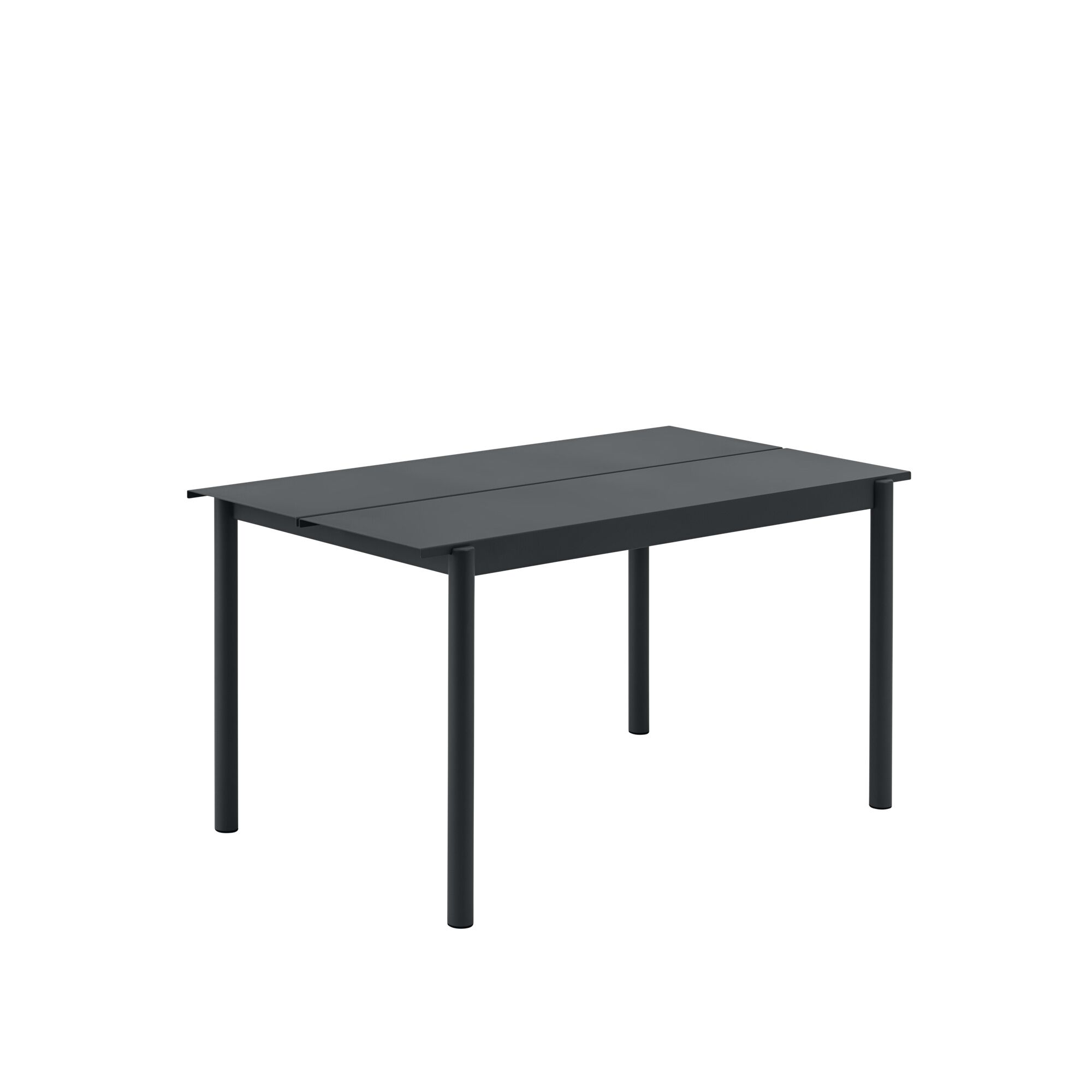 Lineært Stålbord 140x75 cm Sort