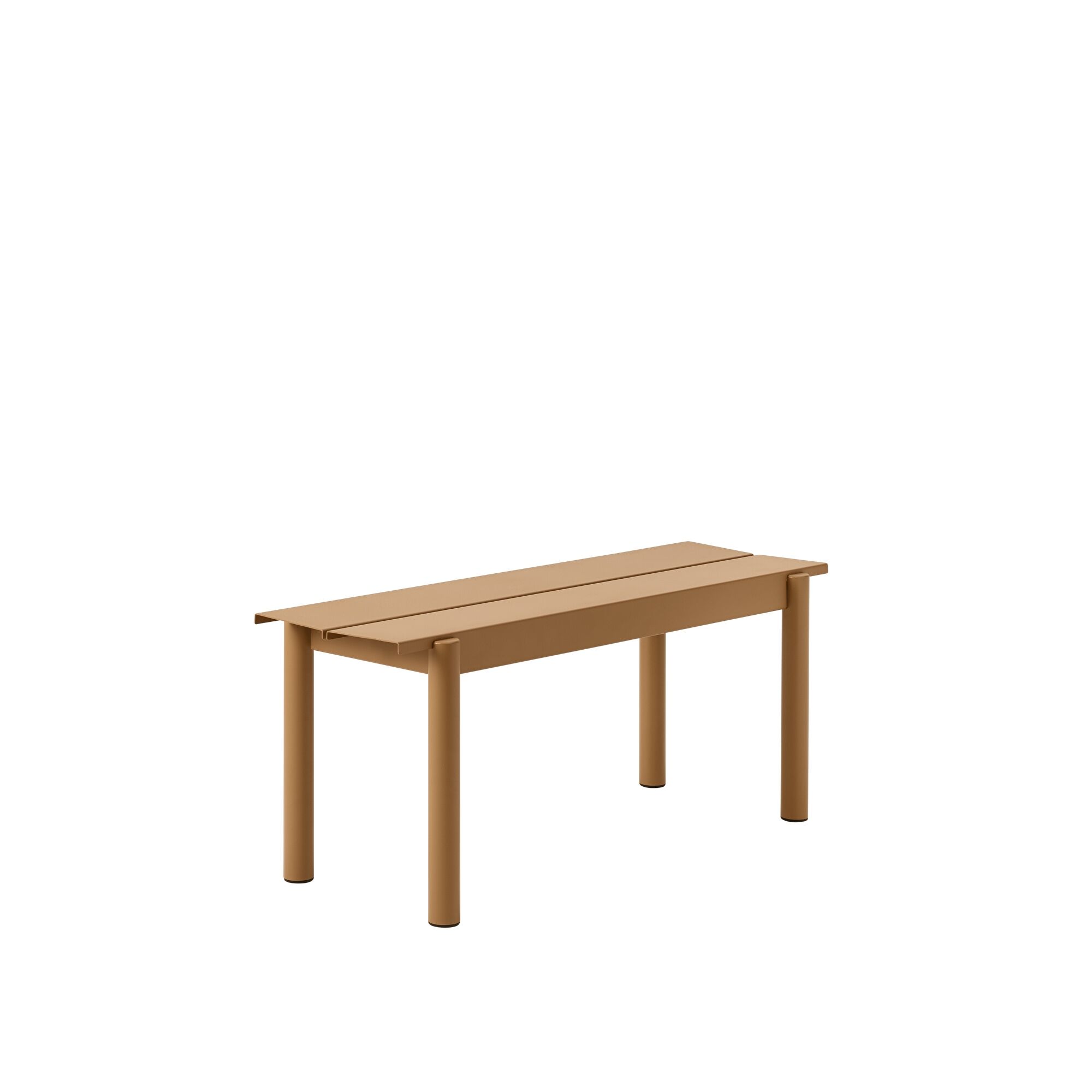Lineær Stålbenk 110x34 cm Brent Oransje
