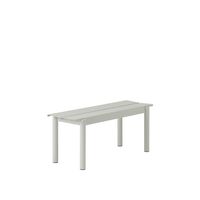 Linear Stahlbank 110x34 cm Grau