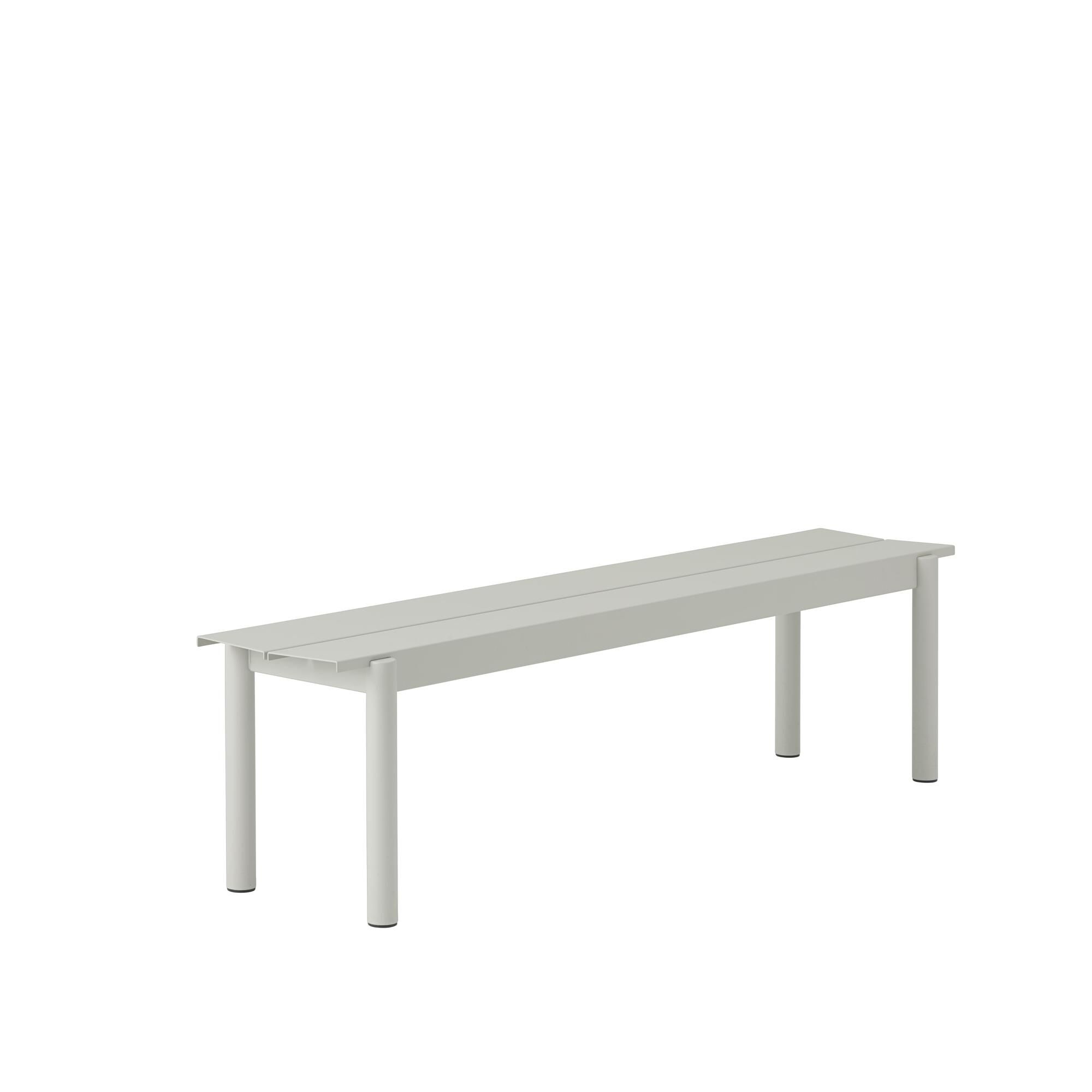 Linear Steel Bnk 170x34 cm Gr