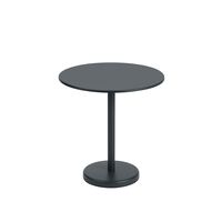 Linear Steel Café Havebord Ø70 Sort