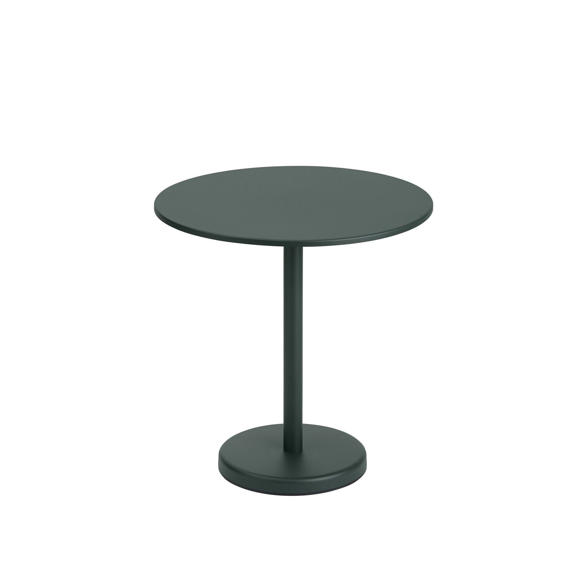 Table de Jardin Linear Steel Café Ø70 Vert Foncé