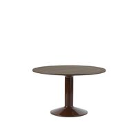 Middle Dining Table Ø120 Dark Oiled Oak/Dark Red