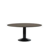Middle Eettafel Ø160 Donker Geolied Eiken/ Zwart