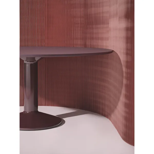 Middle Eettafel Ø160 Donker Geolied Eiken/Donkerrood