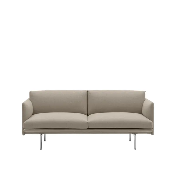 Outline 2-seater Sofa Ecriture 240/ Aluminum
