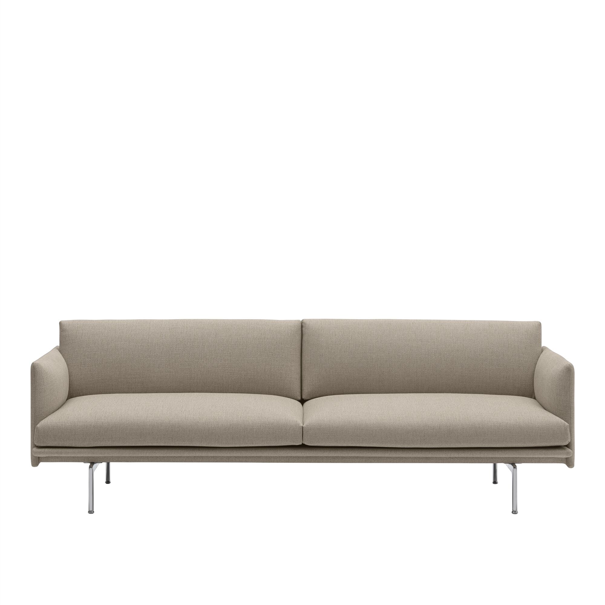 Outline Sofa 3 Personers Ericture 240/Poleret Aluminium