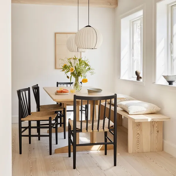 J80 Spisebordsstol Sort/Natural