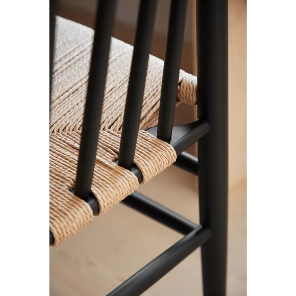 J80 Spisebordsstol Sort/Natural