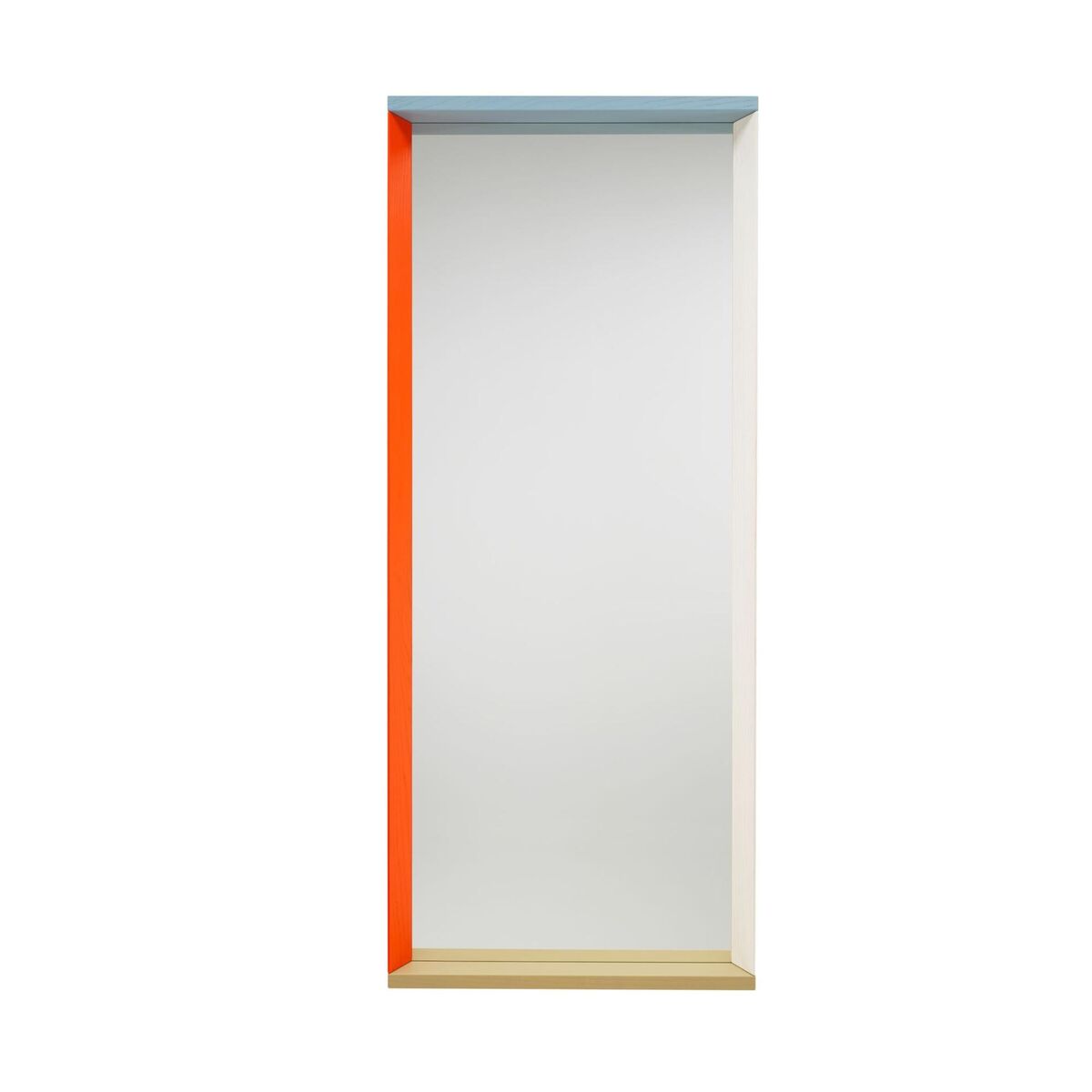 Specchio Color Frame Grande Blu/ Arancione