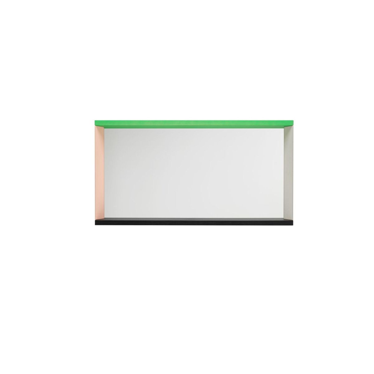 Color Frame Mirror Medium Green/ Pink