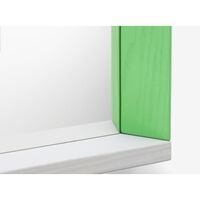 Color Frame Mirror Medium Green/ Pink