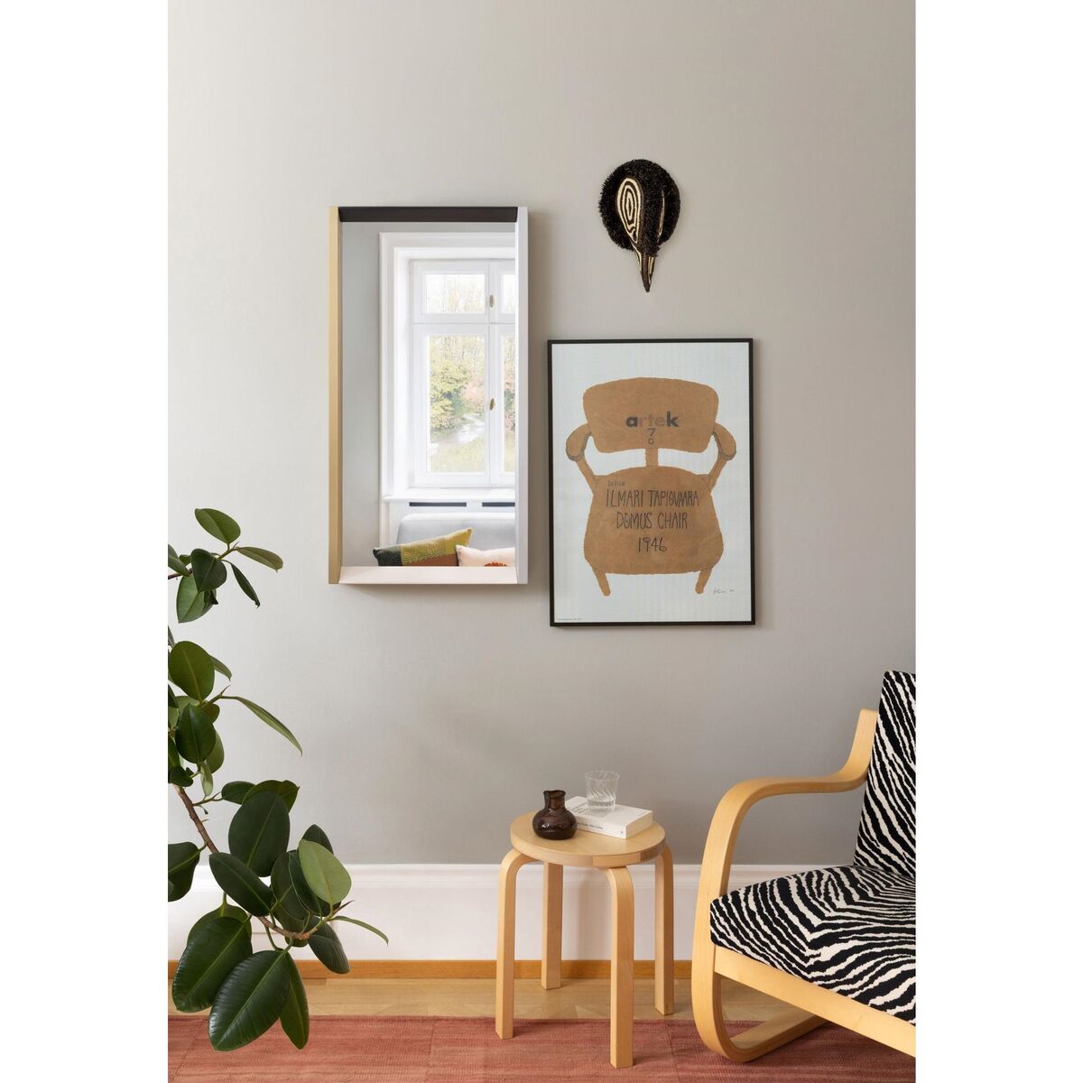 Colour Frame Speil Liten Grønn/ Rosa