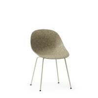 Matt Dining Chair Cream/Steel/Seaweed