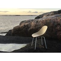 Matt Dining Chair Cream/Steel/Seaweed