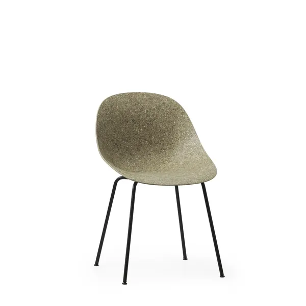 Matt Dining Chair Black/Steel/Seaweed