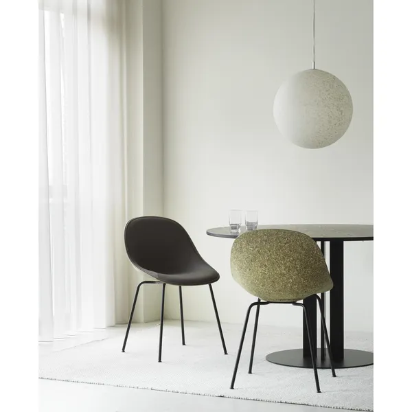 Matt Dining Chair Black/Steel/Seaweed
