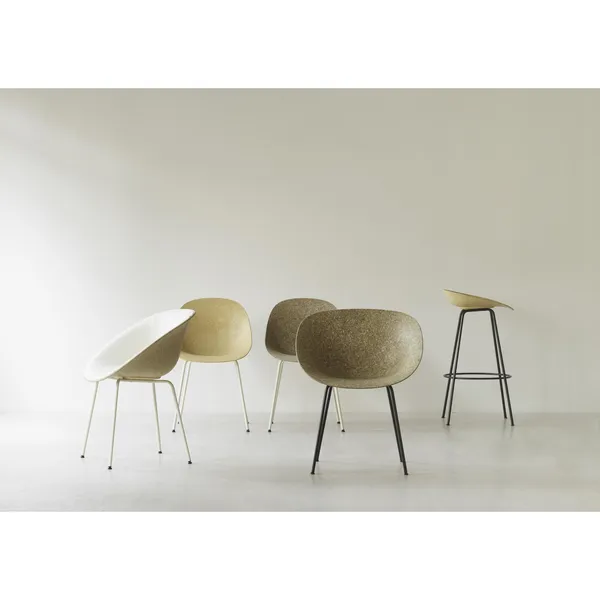 Matt Dining Chair Black/Steel/Seaweed