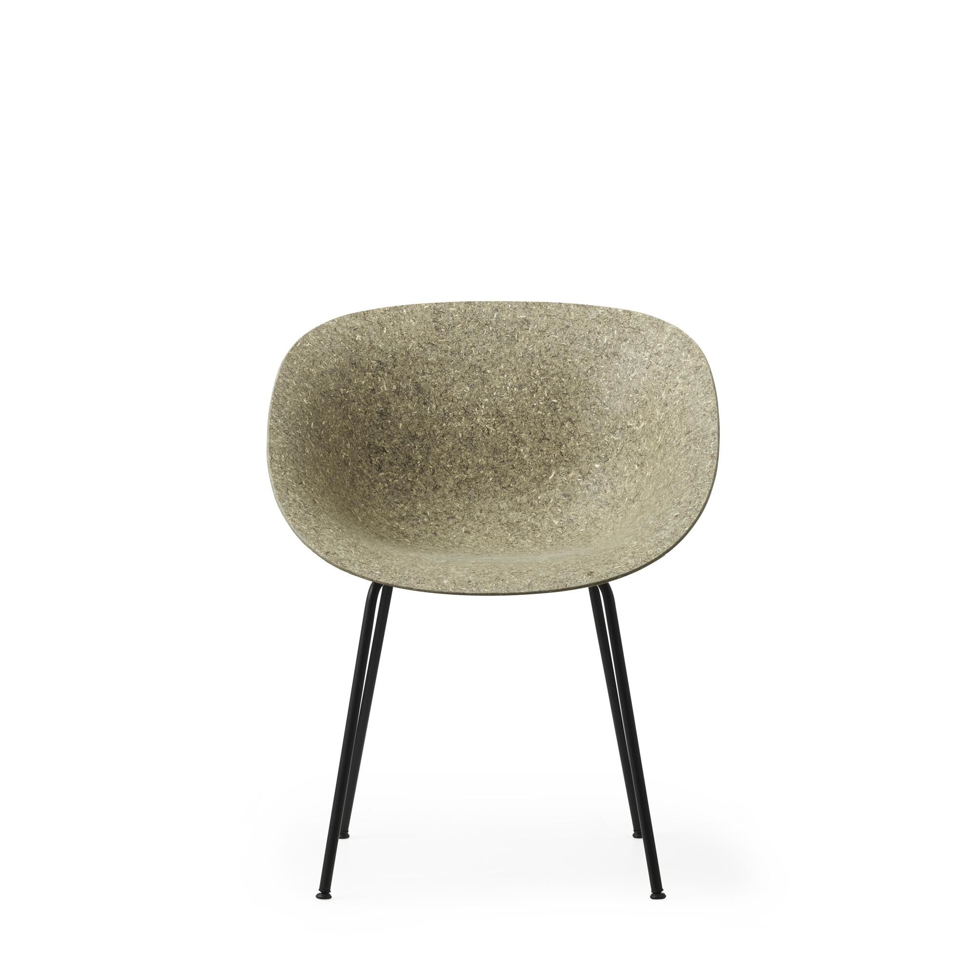 Mat Spisebordsstol Med Armln Sort/Stl/Seaweed