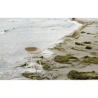 Matt Barstool 65 cm Cream/Steel/Hemp