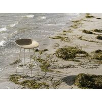 Matt Barstool 65 cm Black/Steel/Hemp