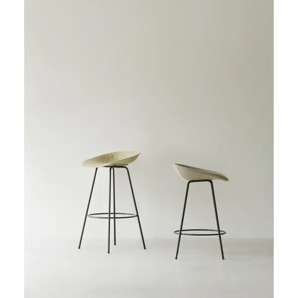 Matt Barstool 65 cm Black/Steel/Seaweed