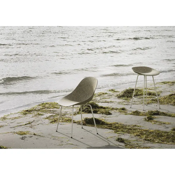 Matt Barstool 65 cm Black/Steel/Seaweed