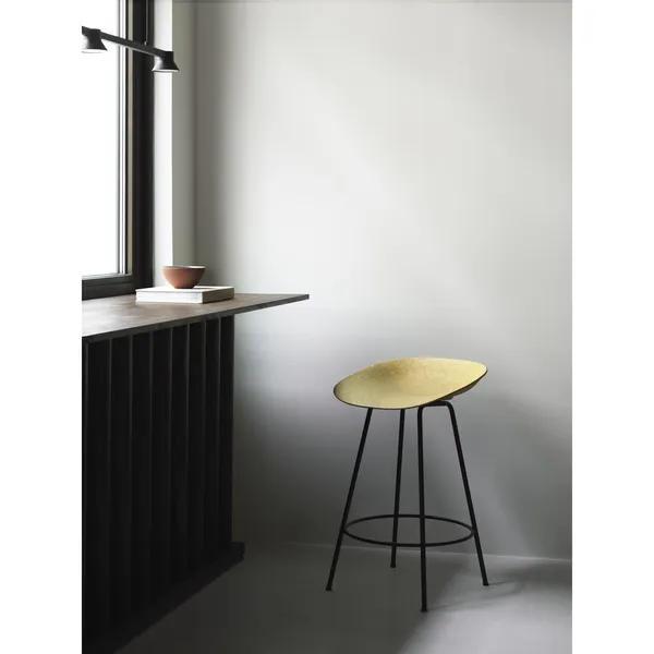 Matt Barstool 65 cm Black/Steel/Seaweed
