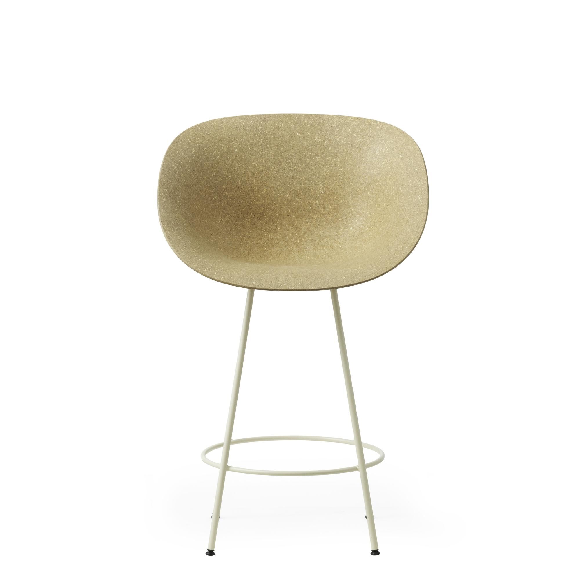 Mat Barstol Med Armln 65 cm Creme/Stl/Hamp