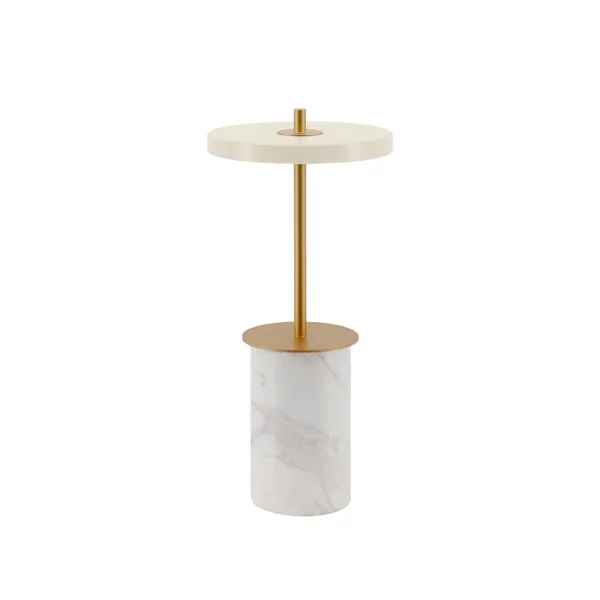 Asteria Move Portable Lamp Mini White Marble