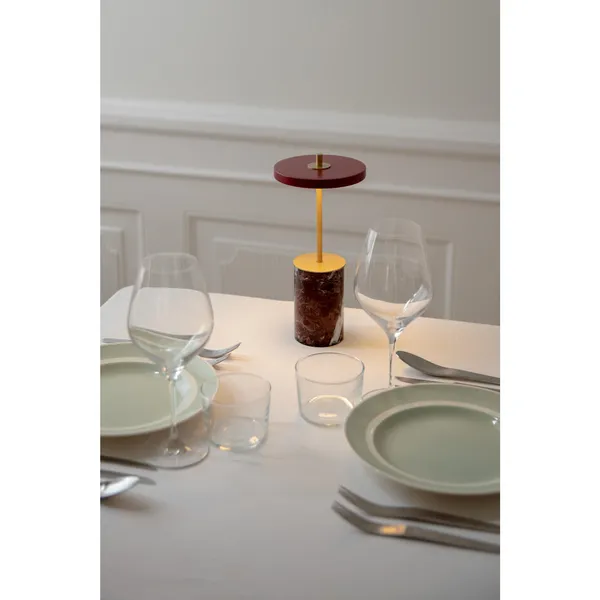 Asteria Move Portable Lamp Mini White Marble