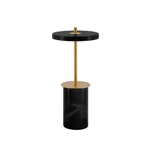 Asteria Move Bærbar Lampe Mini Sort Marmor