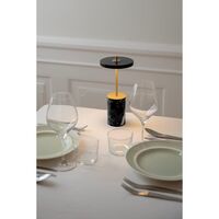 Asteria Move Bærbar Lampe Mini Sort Marmor