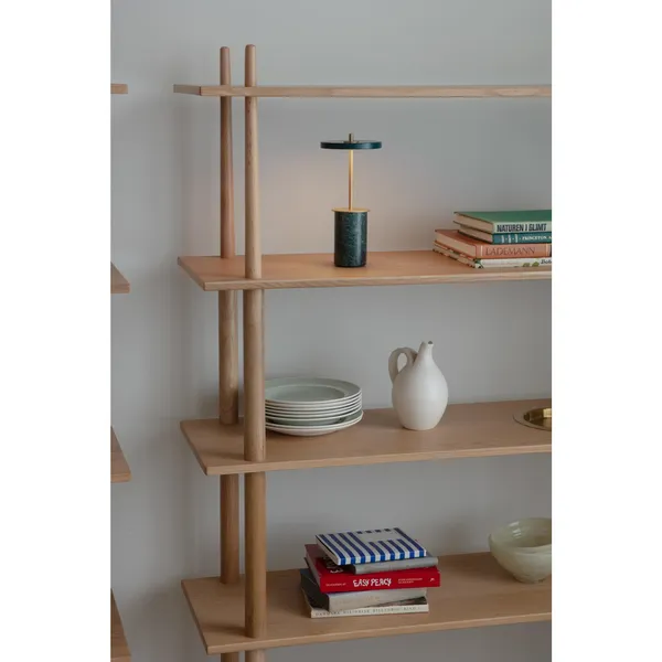 Asteria Move Bærbar Lampe Mini Sort Marmor