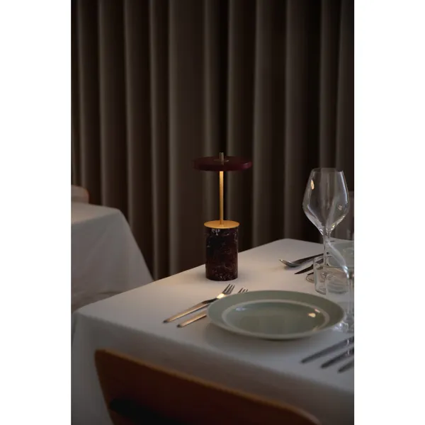 Asteria Move Portable Lamp Mini Red Marble