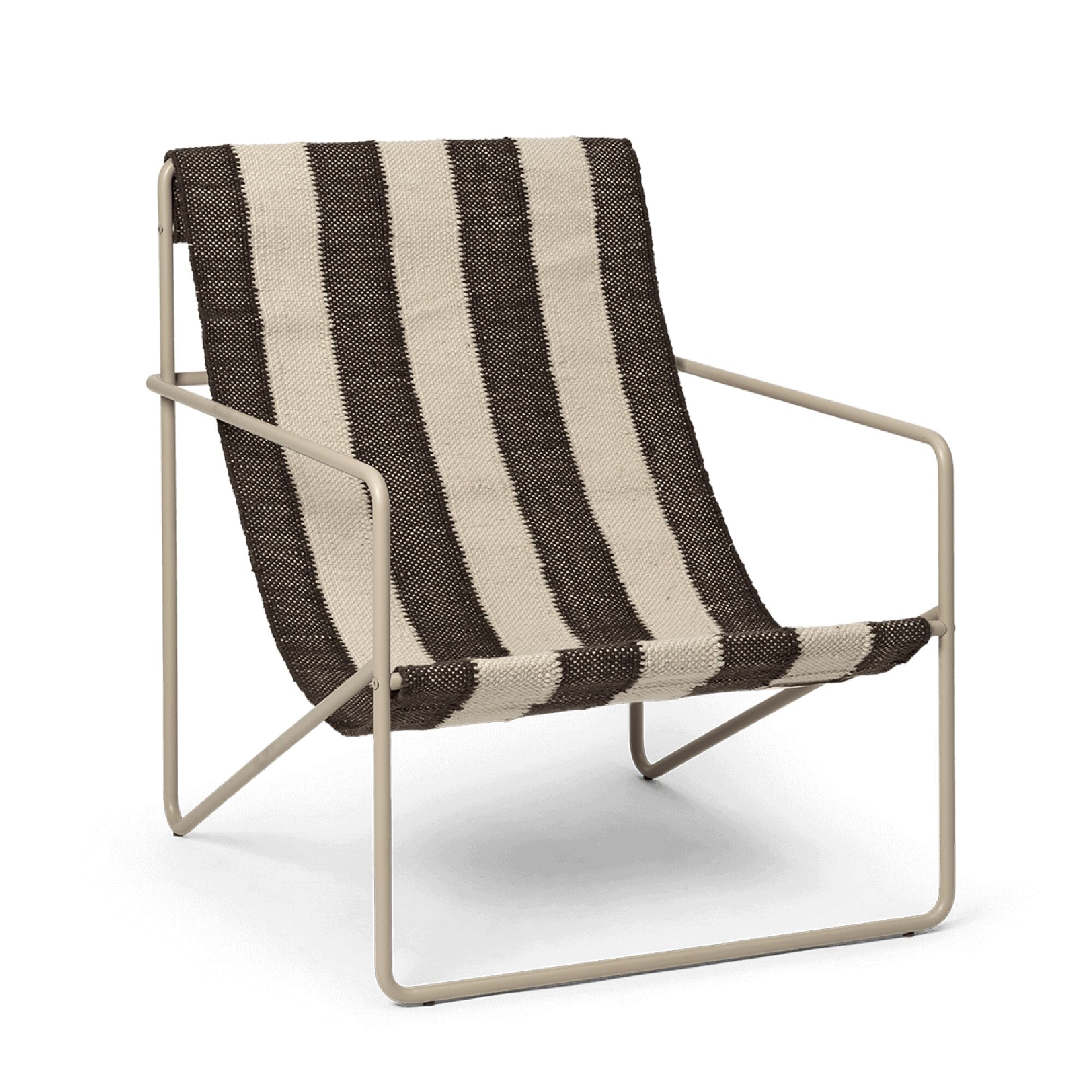 Fauteuil Desert Cachemire/Blanc Cassé/Chocolat