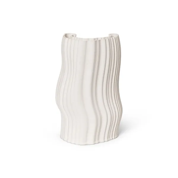 Moire Vase Off-white