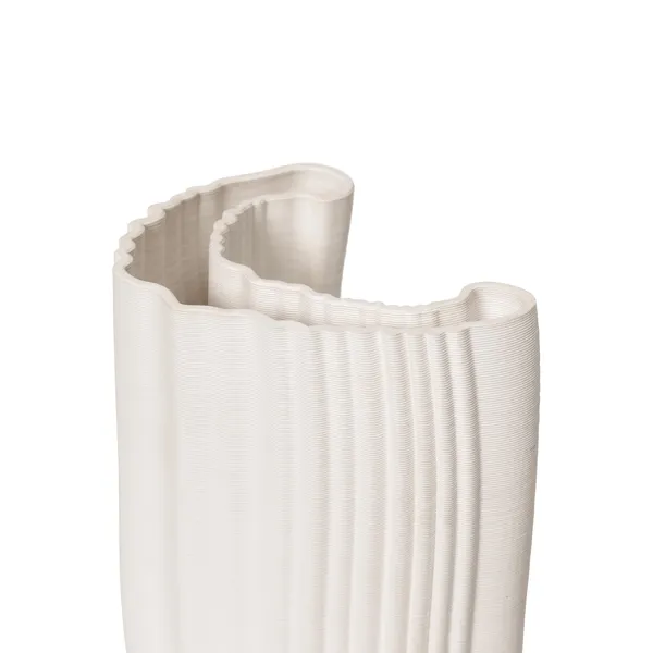 Moire Vase Off-white