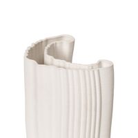 Vase Moire Blanc Cassé