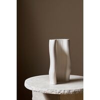 Vase Moire Blanc Cassé