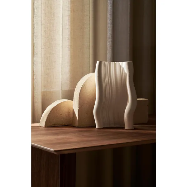 Moire Vase Off-white
