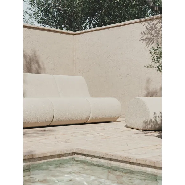 Rouli Center Module Pure Bouclé/Off-White